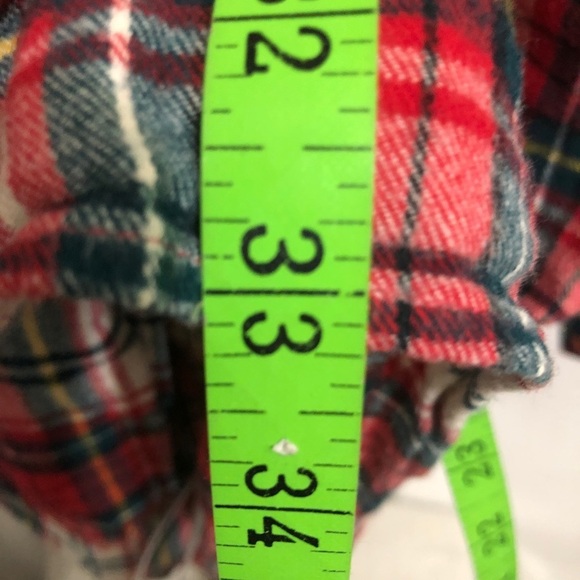 - Womens Red,Green,White,Flannel Plaid Sleepwear Size Medium. - Picture 3 of 5